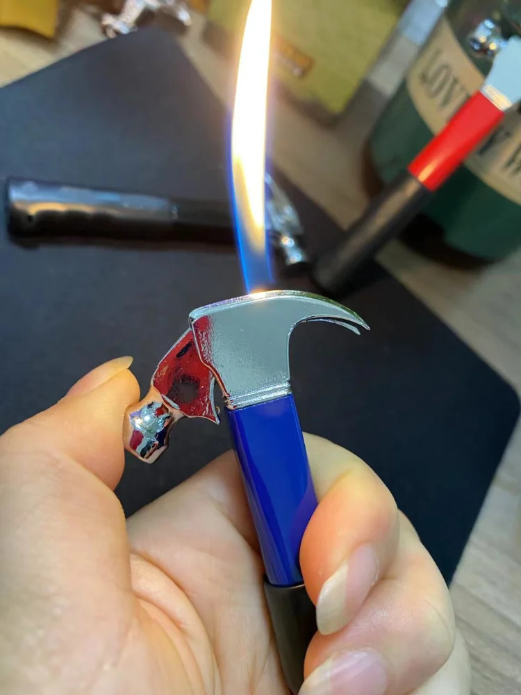 Unusual Lighter Metal Mini Gas Creative Lighter Hammer Shape Cigarette Lighter Men's Gadget
Unusual Lighter Metal Mini Gas Creative Lighter Hammer Shape Cigarette Lighter Men's Gadget