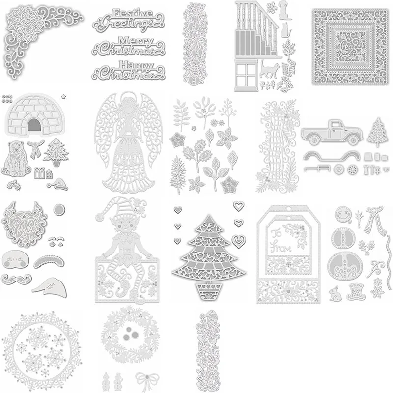Christmas tree Polar Bear Snowman Winter Metal Cutting Dies For Scrapbooking Craft Die Cut Card Making Embossing Stencil
Christmas tree Polar Bear Snowman Winter Metal Cutting Dies For Scrapbooking Craft Die Cut Card Making Embossing Stencil