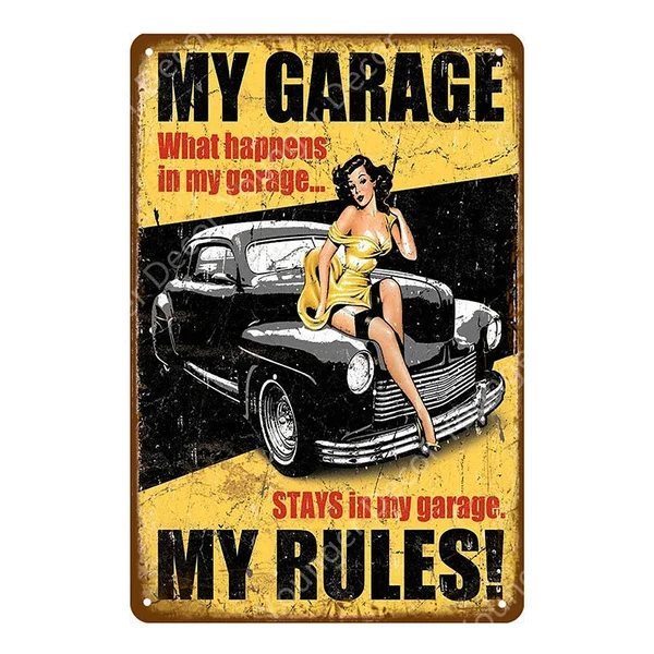 Garage Pin Up Girl Route 66 Tin Signs Metal Poster Art Wall Decoration Pub Bar Cafe Home Decor Vintage Metal Craft
Garage Pin Up Girl Route 66 Tin Signs Metal Poster Art Wall Decoration Pub Bar Cafe Home Decor Vintage Metal Craft