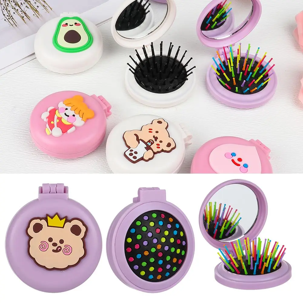 2-in-1 Foldable Hair Comb Cute Cartoon Portable Hair Brush with Mirror for Kids Durable Wet Dry Bristles Hair Brush
2-in-1 Foldable Hair Comb Cute Cartoon Portable Hair Brush with Mirror for Kids Durable Wet Dry Bristles Hair Brush