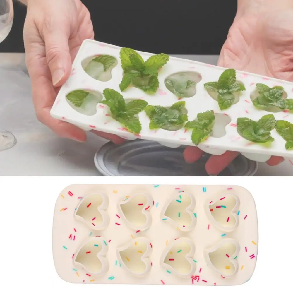 8 Grids Chocolate Mold Love Heart Shape Reusable Food Grade Material DIY Making Ice Mold for Baking
8 Grids Chocolate Mold Love Heart Shape Reusable Food Grade Material DIY Making Ice Mold for Baking