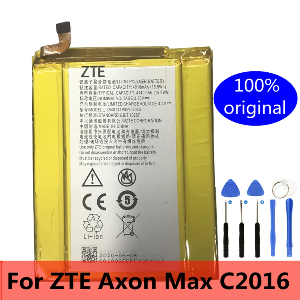 Оригинальный новый аккумулятор 4140 мАч Li3940T44P8h907043 для ZTE Axon Max C2016, Axon Max C2016 мобильный телефон с двумя sim-картами
Оригинальный новый аккумулятор 4140 мАч Li3940T44P8h907043 для ZTE Axon Max C2016, Axon Max C2016 мобильный телефон с двумя sim-картами