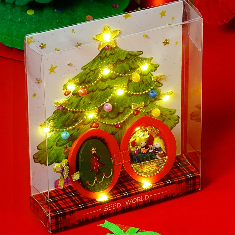 Christmas Gift Casa Seed World DIY Dollhouse Kits Miniature Furniture Wooden Toy Miniaturas Doll House Toys for Children
Christmas Gift Casa Seed World DIY Dollhouse Kits Miniature Furniture Wooden Toy Miniaturas Doll House Toys for Children