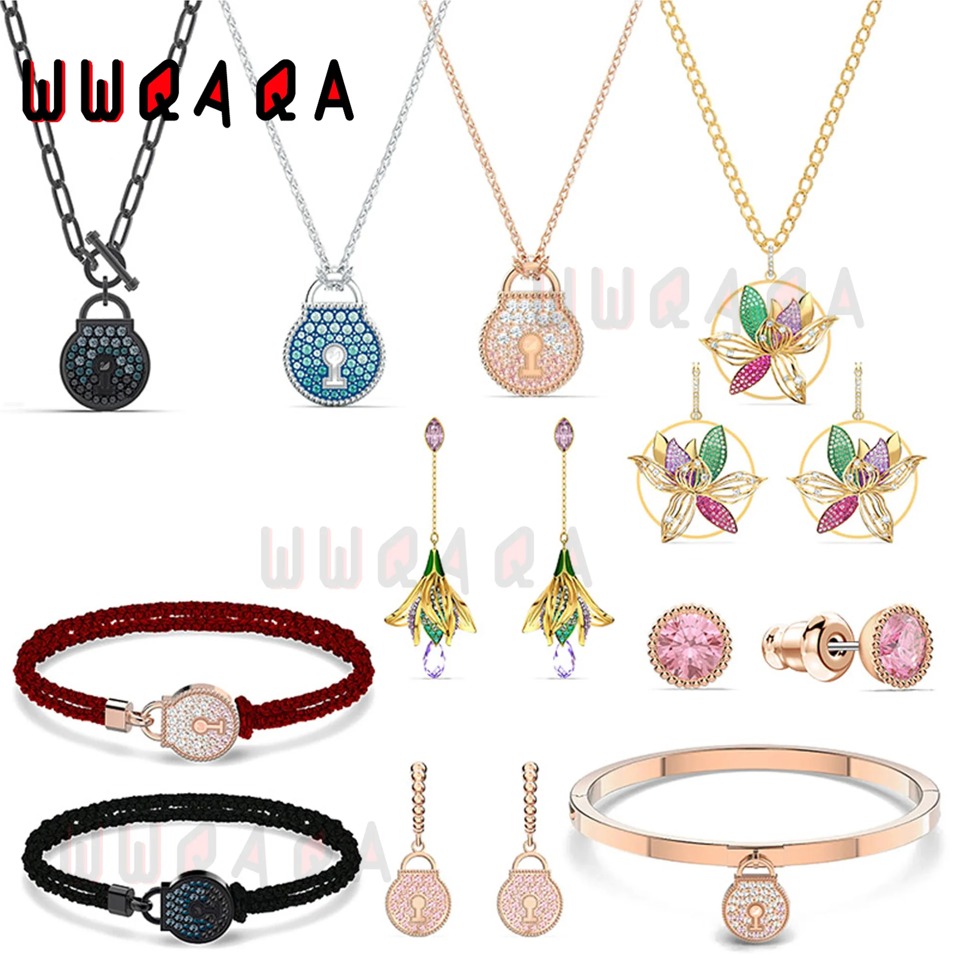 SWA fashion women jewelry charm exquisite flower lock round Earring Necklace Bracelet Set Party Jewelry Gifts
SWA fashion women jewelry charm exquisite flower lock round Earring Necklace Bracelet Set Party Jewelry Gifts