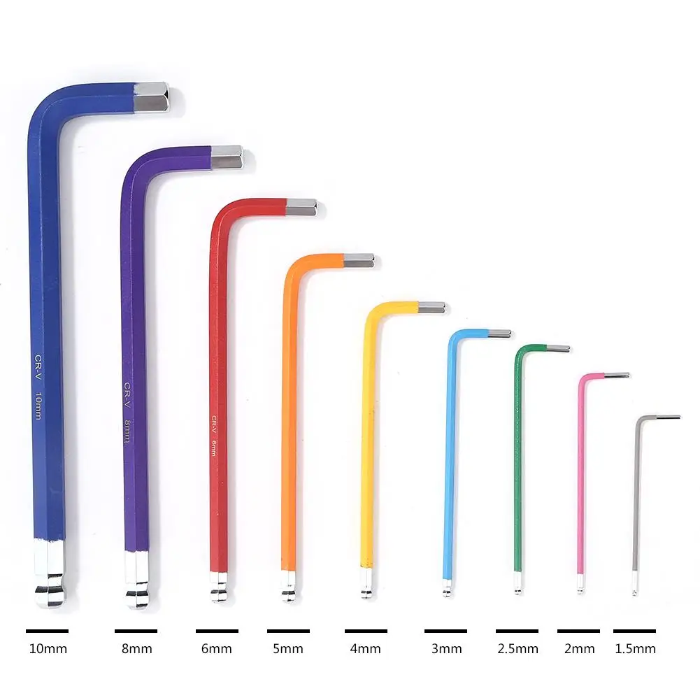 9pcs Allen L Key Wrench Hexagon Torx Star Spanner Anticorrosion Wear-resisting Colour Coding Industry Home Maintenance Tool
9pcs Allen L Key Wrench Hexagon Torx Star Spanner Anticorrosion Wear-resisting Colour Coding Industry Home Maintenance Tool