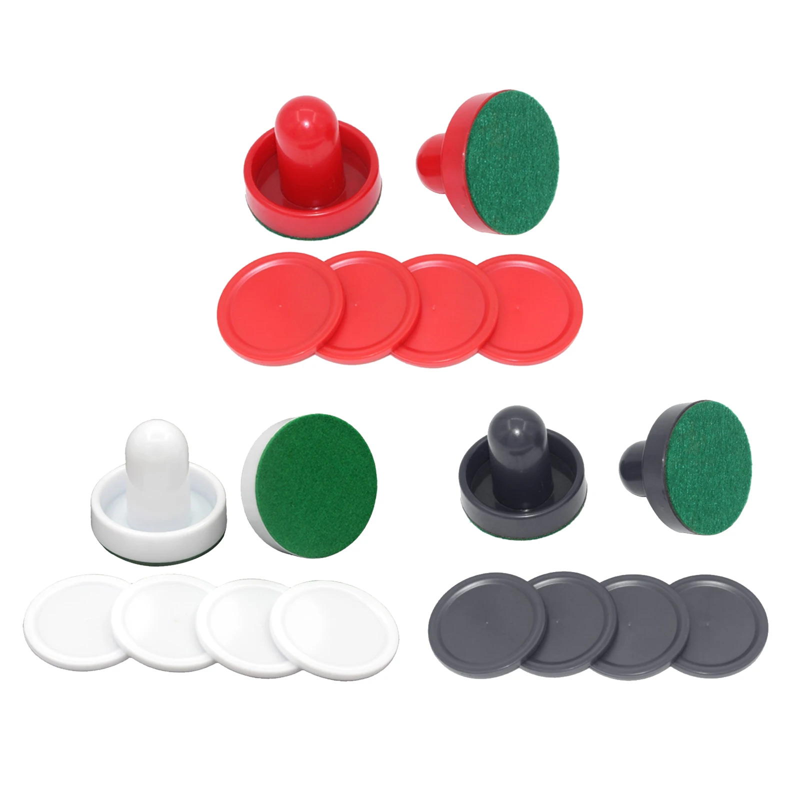 2PCS Plastic Air Hockey Pushers and 4PCS Pucks Replacement for Game Tables Black
2PCS Plastic Air Hockey Pushers and 4PCS Pucks Replacement for Game Tables Black
