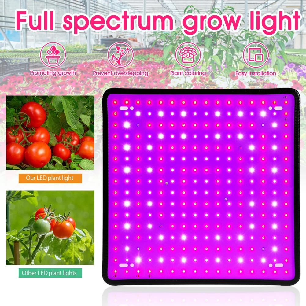 LED Plant Growth Light 27W Plant Growing Lights Red/Blue/White Panel Full Spectrum Phytolamp for Indoor Plants 256 LED Beads
LED Plant Growth Light 27W Plant Growing Lights Red/Blue/White Panel Full Spectrum Phytolamp for Indoor Plants 256 LED Beads