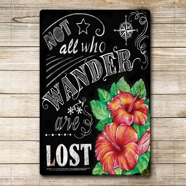 Not All Who Wander Are Lost Metal Plaque Poster Tin Sign Farm Home Shopping Mall Wall Decoration Retro Metal Plate 12*8 Inch
Not All Who Wander Are Lost Metal Plaque Poster Tin Sign Farm Home Shopping Mall Wall Decoration Retro Metal Plate 12*8 Inch