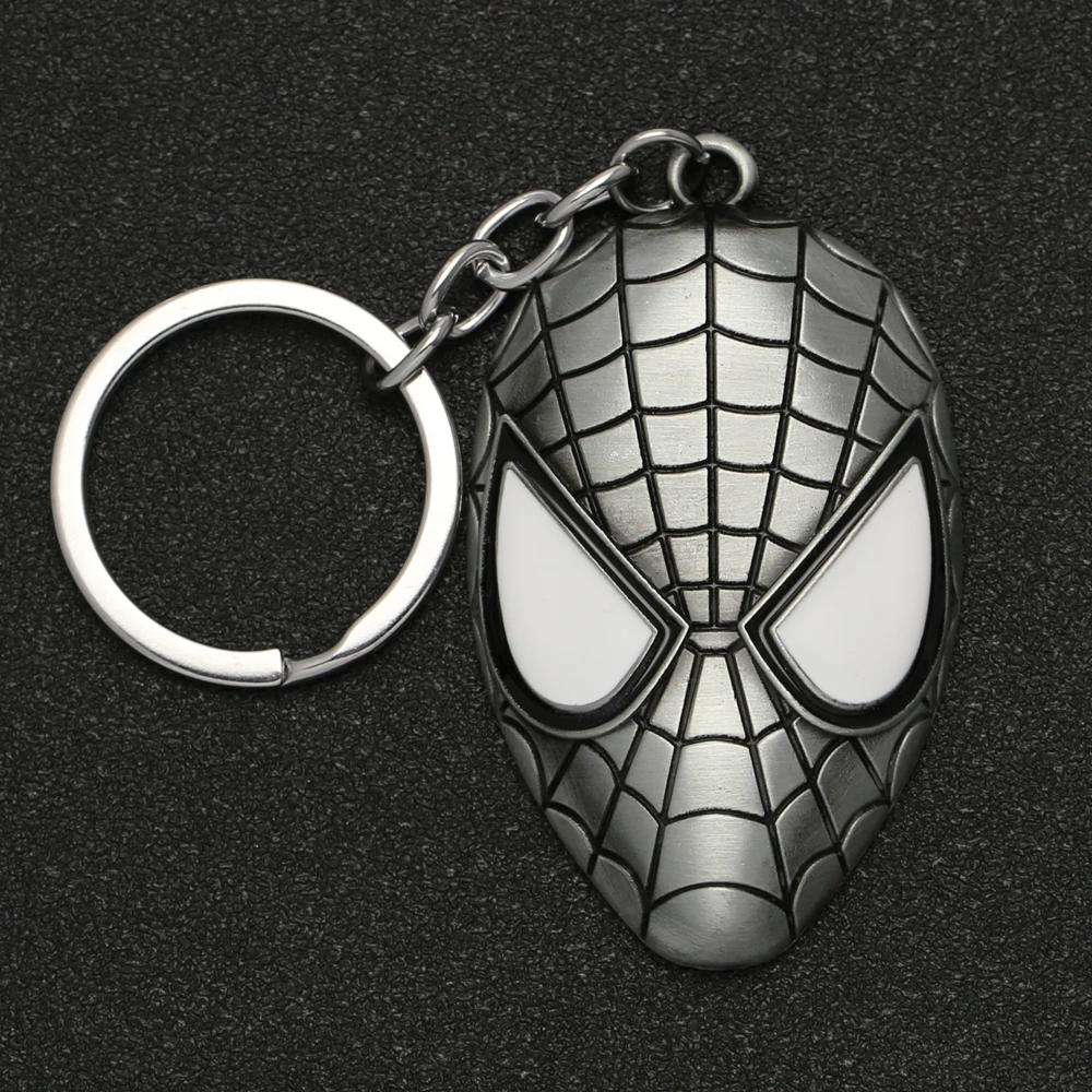 Spiderman Keychain Spider man Superhero Mask Peter Parkers Keyring Key Holder Chain Ring Marvel Movie Jewelry Men Boy Wholesale
Spiderman Keychain Spider man Superhero Mask Peter Parkers Keyring Key Holder Chain Ring Marvel Movie Jewelry Men Boy Wholesale