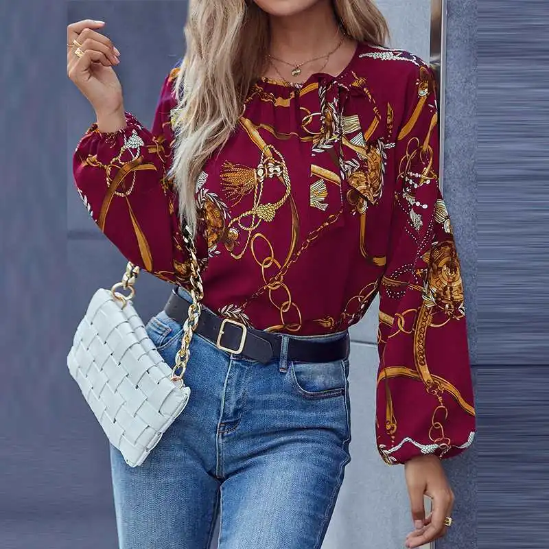 VONDA 2022 Elegant Women Autumn Long Sleeve Blouse Femme Clothing Chemise Tops Casual Fashion Streetwear Printed Blusa Oversized
VONDA 2022 Elegant Women Autumn Long Sleeve Blouse Femme Clothing Chemise Tops Casual Fashion Streetwear Printed Blusa Oversized
