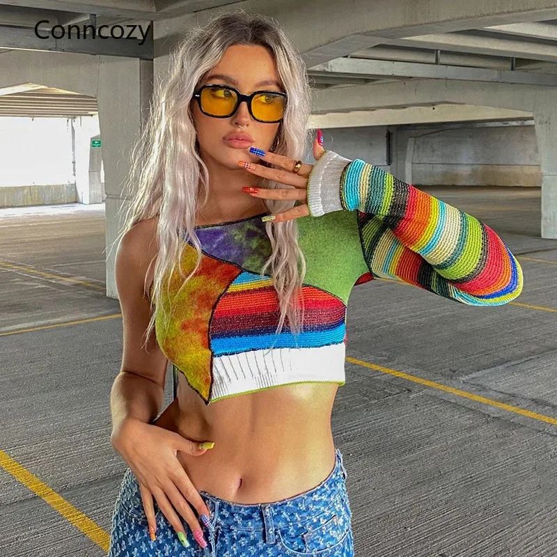 Винтажные Лоскутные Y2K трикотажные Kawaii футболки женские Harajuku на одно плечо укороченные топы Футболка 2021 весна осень модный волшебный милый ...
Винтажные Лоскутные Y2K трикотажные Kawaii футболки женские Harajuku на одно плечо укороченные топы Футболка 2021 весна осень модный волшебный милый ...