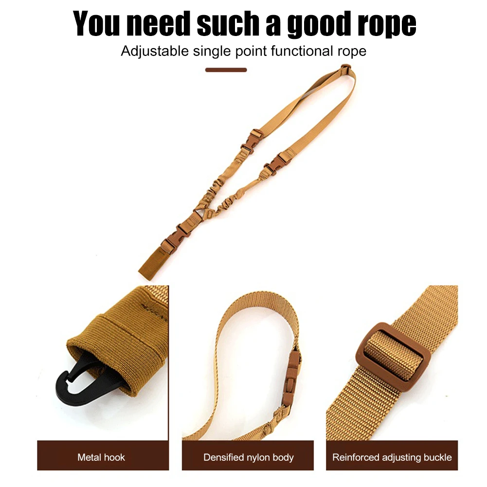 Tactical Single Point Rifle Sling Shoulder Strap Nylon Adjustable Airsoft Paintball Military Gun Strap Army Hunting Accessories
Tactical Single Point Rifle Sling Shoulder Strap Nylon Adjustable Airsoft Paintball Military Gun Strap Army Hunting Accessories