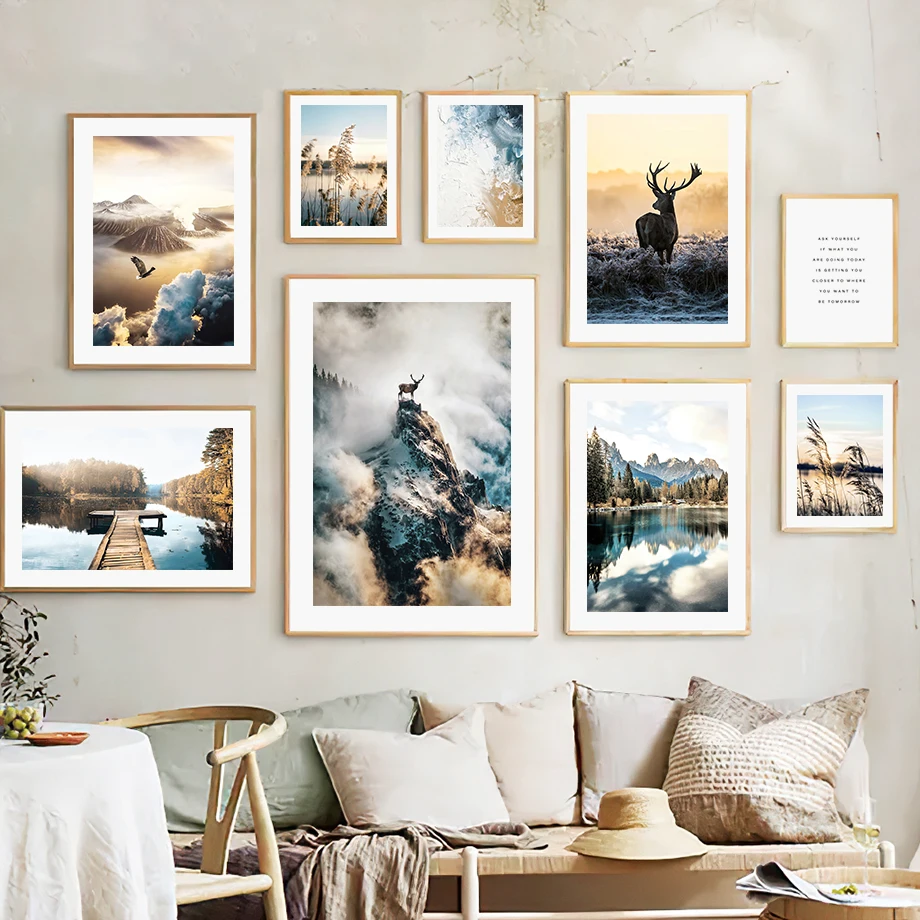 Blue Mountain Eagle Elk Forest Lake Reed Wall Art Canvas Painting Nordic Posters And Prints Wall Pictures For Living Room Decor
Blue Mountain Eagle Elk Forest Lake Reed Wall Art Canvas Painting Nordic Posters And Prints Wall Pictures For Living Room Decor