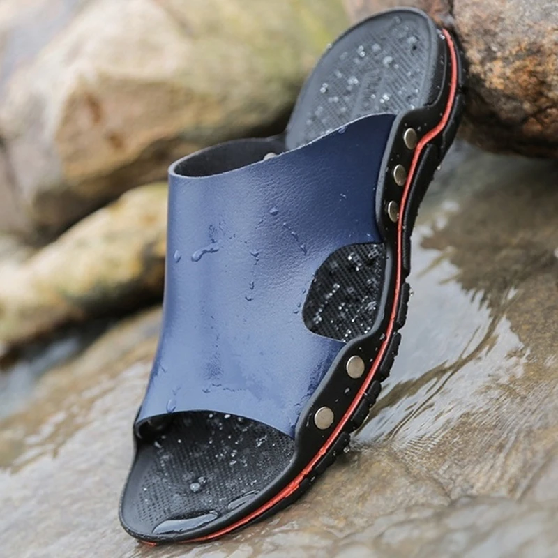 Summer Men Fashion Shoes New 2020 Big Size 43 Men's Flip Flops Leather Luxury Slippers Beach Casual Sandals
Summer Men Fashion Shoes New 2020 Big Size 43 Men's Flip Flops Leather Luxury Slippers Beach Casual Sandals
