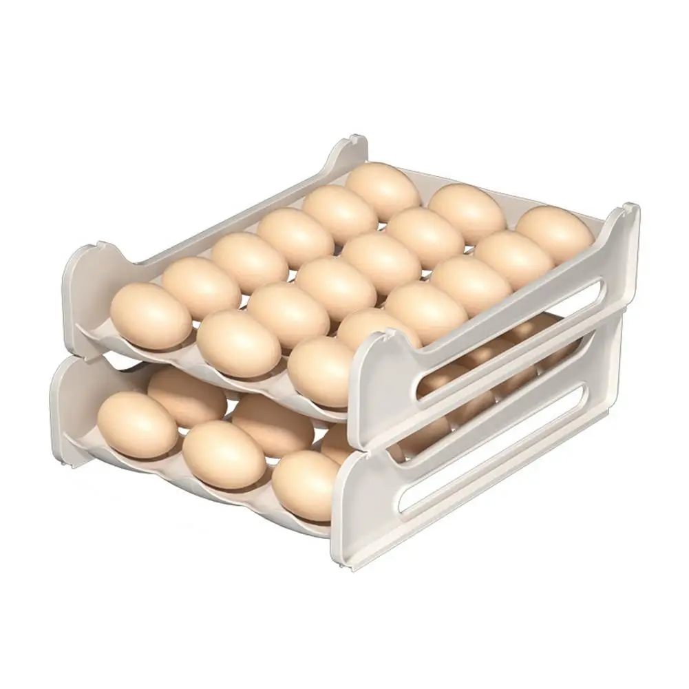 Refrigerator Egg Organizer Kitchen Automatic Egg Rolling Gods Organizing Stackable Egg Crisper Egg Storage Tray
Refrigerator Egg Organizer Kitchen Automatic Egg Rolling Gods Organizing Stackable Egg Crisper Egg Storage Tray