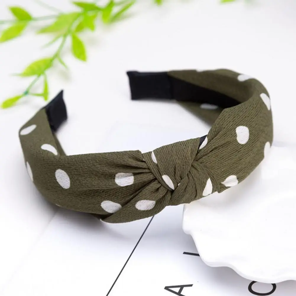 Vintage Stylish Bow Knot Point Dot Printing Wide Solid Color Headband Hair Hoop Hair Accessories for Daily Wear Women or Girls
Vintage Stylish Bow Knot Point Dot Printing Wide Solid Color Headband Hair Hoop Hair Accessories for Daily Wear Women or Girls
