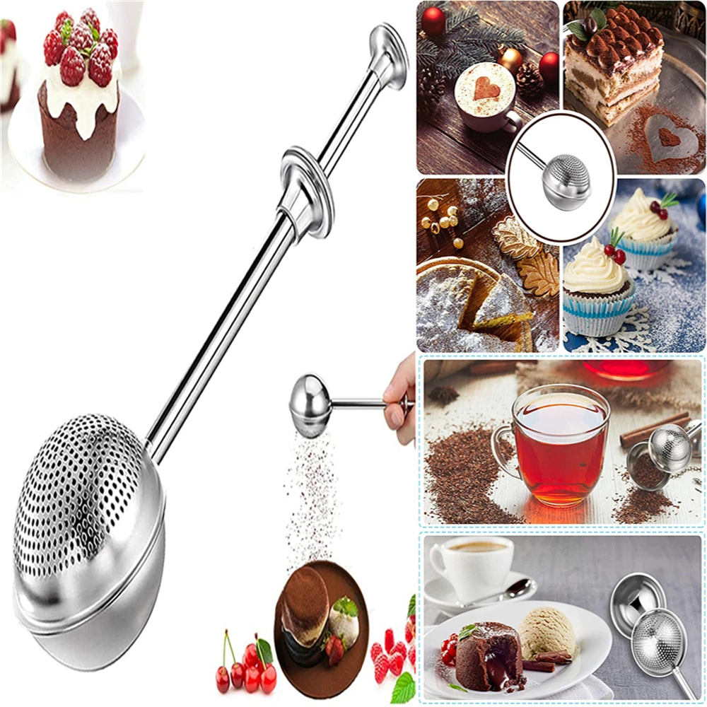 304 Stainless Steel Powder Dispenser Icing Sugar Cocoa Coffee Chocolate Powder Shaker Flour Duster Kitchen Filter Kitchen Tools
304 Stainless Steel Powder Dispenser Icing Sugar Cocoa Coffee Chocolate Powder Shaker Flour Duster Kitchen Filter Kitchen Tools
