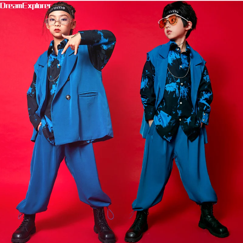 Boys Hip Hop Waistcoat Printed Shirt Girls Suit Pants Outfit Child Cool Stage Street Dance Wear Clothes Sets Kids Jazz Costumes
Boys Hip Hop Waistcoat Printed Shirt Girls Suit Pants Outfit Child Cool Stage Street Dance Wear Clothes Sets Kids Jazz Costumes