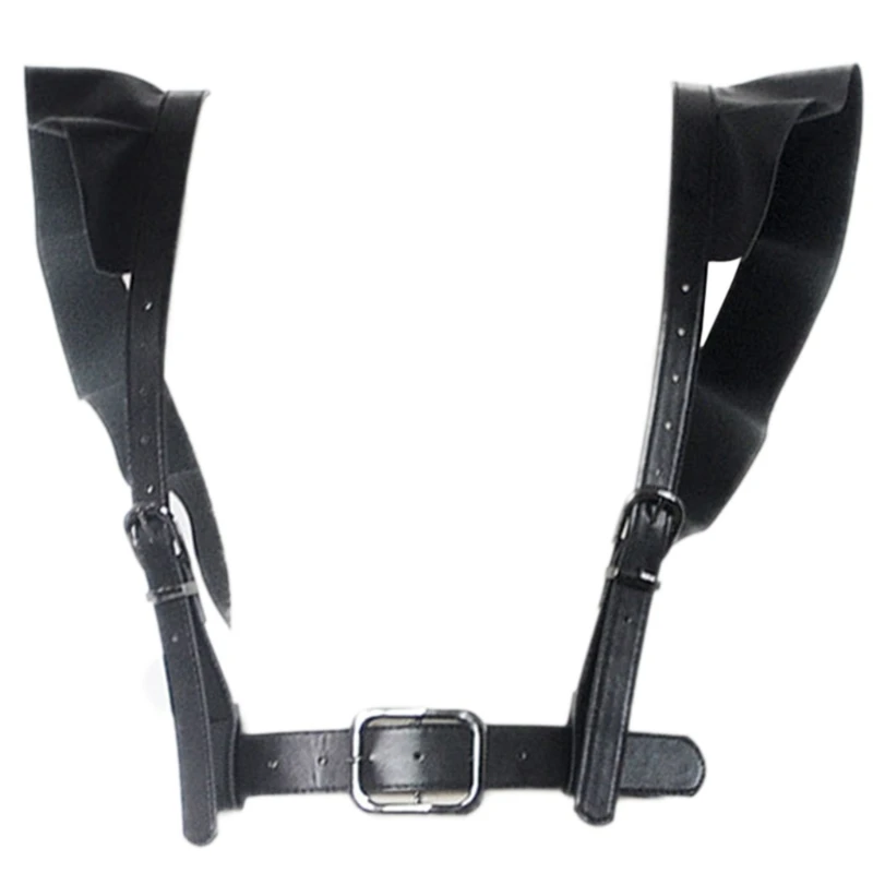 Q39C Women's Punk PU Leather Body Harness Belt Adjustable Buckle Straps Waist Belts Chain Suspenders with Pleated Decor
Q39C Women's Punk PU Leather Body Harness Belt Adjustable Buckle Straps Waist Belts Chain Suspenders with Pleated Decor