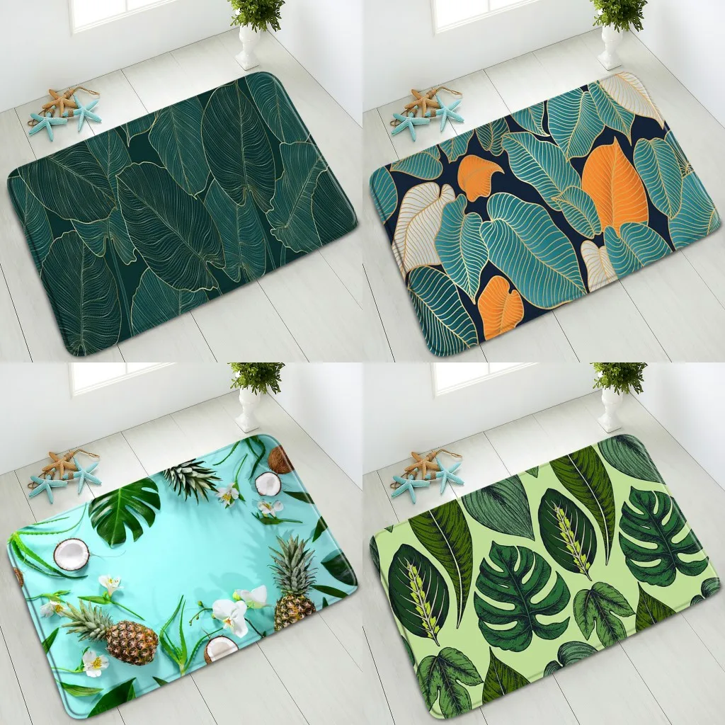 Tropical Plants Green Leaves Bathroom Non-Slip Mat Fruit Pineapple Parrot Bedroom Kitchen Doormat Absorbent Carpet Home Washable 
Tropical Plants Green Leaves Bathroom Non-Slip Mat Fruit Pineapple Parrot Bedroom Kitchen Doormat Absorbent Carpet Home Washable