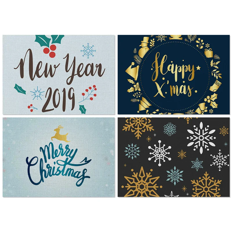 Fuwatacchi New Year 2019 Table Mat Christmas Drink Coasters Placemat for Dining Table Home Tableware Cloth Tea Party Decorations
Fuwatacchi New Year 2019 Table Mat Christmas Drink Coasters Placemat for Dining Table Home Tableware Cloth Tea Party Decorations