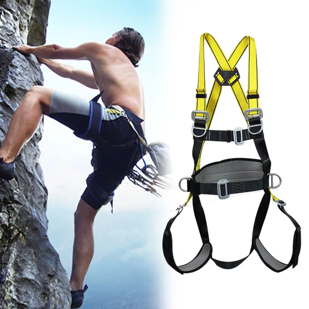 Professional Outdoor Sports Safety Belt Climbing Rock Harness Adjustable Full Body Protection Harness Survival Climbing Harness
Professional Outdoor Sports Safety Belt Climbing Rock Harness Adjustable Full Body Protection Harness Survival Climbing Harness
