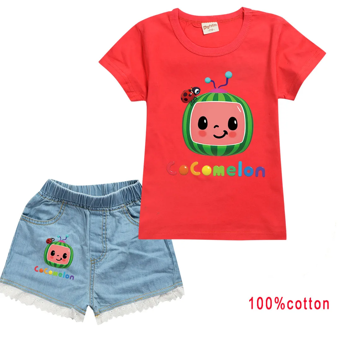 Lovely Cartoon Tv Series Boys Cocomelon Jj T Shirt Denim Shorts 2pcs Sets Kids Summer Tracksuit Toddler Girls Watermelon Clothes
Lovely Cartoon Tv Series Boys Cocomelon Jj T Shirt Denim Shorts 2pcs Sets Kids Summer Tracksuit Toddler Girls Watermelon Clothes