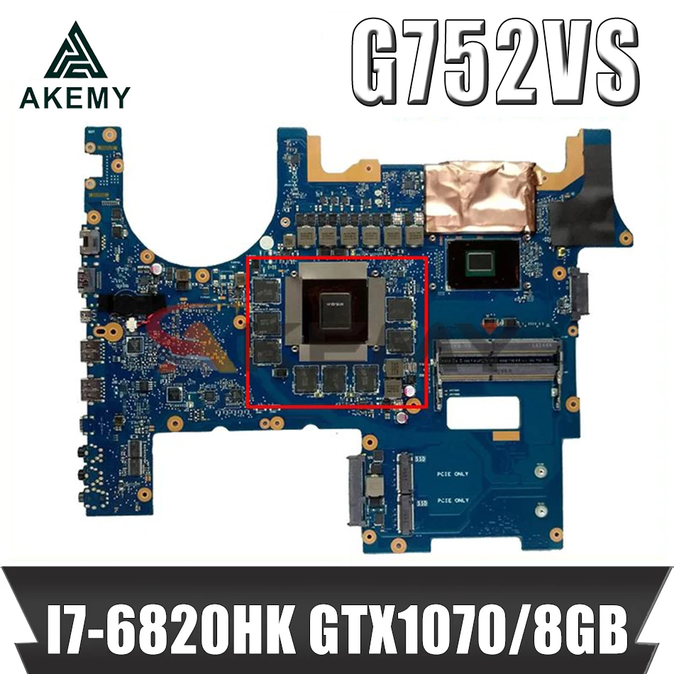 ROG752 For Asus G752VS G752VML G752VM G752VSK I7-6820HK GTX1070/8GB video laptop motherboard tested 100% work original mainboard
ROG752 For Asus G752VS G752VML G752VM G752VSK I7-6820HK GTX1070/8GB video laptop motherboard tested 100% work original mainboard
