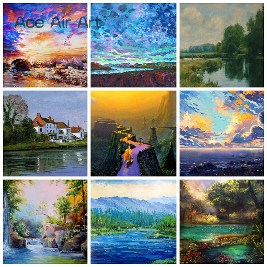 5D DIY Scenery of Mountains Rivers Seas and Lakes Diamond Painting Full Drill Embroidery Mosaic Art Decoration for Home
5D DIY Scenery of Mountains Rivers Seas and Lakes Diamond Painting Full Drill Embroidery Mosaic Art Decoration for Home
