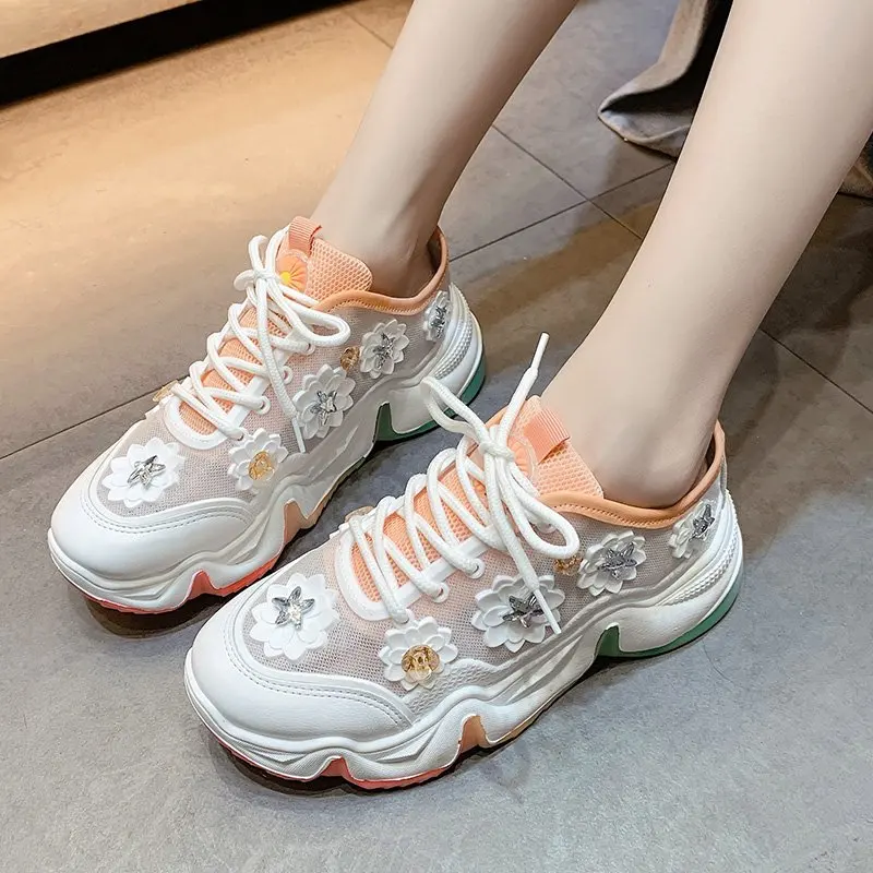 Rainbow old shoes women's spring and summer new thick-soled net shoes fashion increase casual breathable mesh sneakers X827
Rainbow old shoes women's spring and summer new thick-soled net shoes fashion increase casual breathable mesh sneakers X827