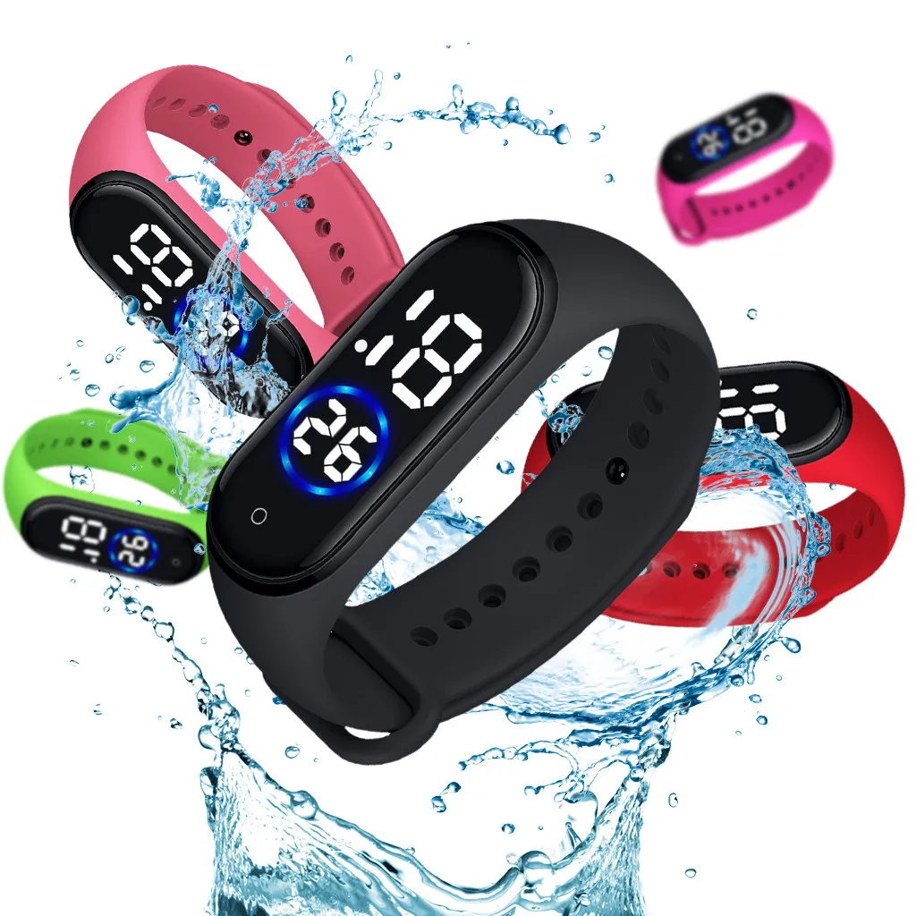 Fashion Luminous Clock Watch Waterproof Woman Touch Electronic Digital Led Sports Watch Unisex Silicone Band Watches Men Women
Fashion Luminous Clock Watch Waterproof Woman Touch Electronic Digital Led Sports Watch Unisex Silicone Band Watches Men Women