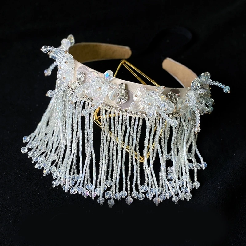 J60E Vintage Women Bridal Wedding Headband Imtation Crystal Fringe Tassels Forehead Hair Hoop Banquet Party Luxury Jewelry Chain
J60E Vintage Women Bridal Wedding Headband Imtation Crystal Fringe Tassels Forehead Hair Hoop Banquet Party Luxury Jewelry Chain
