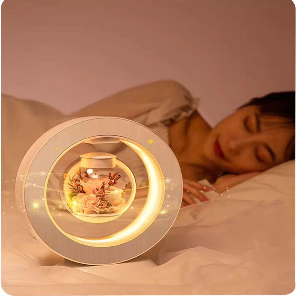Table Lamp Rose Magnetic Levitation Immortal Flower LED Creativity Night Light Home Decor Room Sleeping Floating Desk Light
Table Lamp Rose Magnetic Levitation Immortal Flower LED Creativity Night Light Home Decor Room Sleeping Floating Desk Light