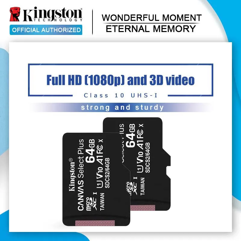 

Original Kingston Micro SD card Memory Card 128GB 64GB 32GB 16GB Class10 TF Card MicroSDHC/SDXC UHS-1 8GB class 4 MicroSD