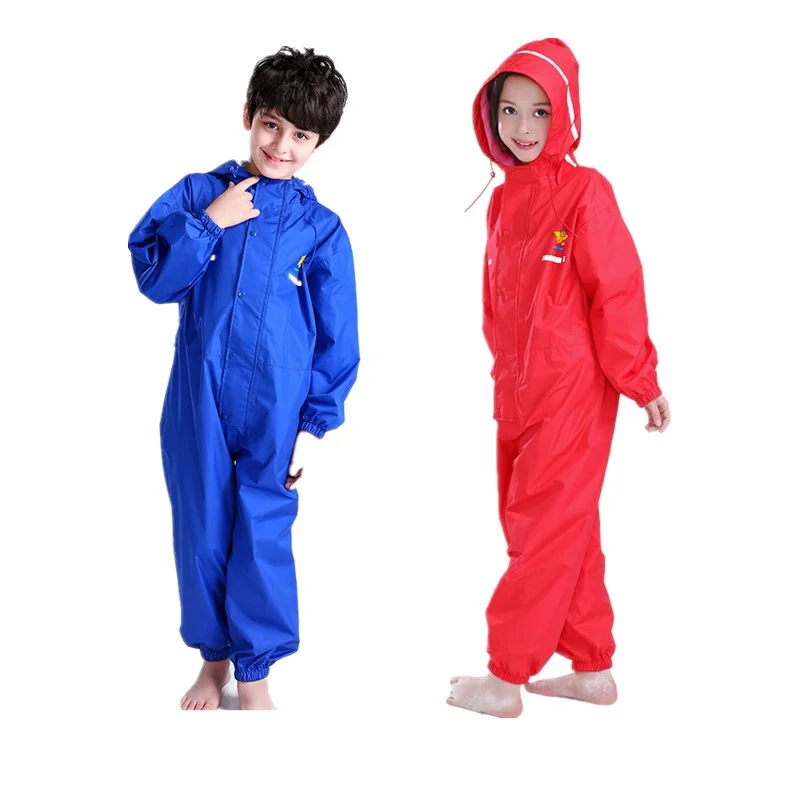 Thick Children Raincoat Polyester Cute Baby Solid Outdoor Rain Coat Waterproof Jumpsuits Poncho Big Hat Student Rainwear
Thick Children Raincoat Polyester Cute Baby Solid Outdoor Rain Coat Waterproof Jumpsuits Poncho Big Hat Student Rainwear