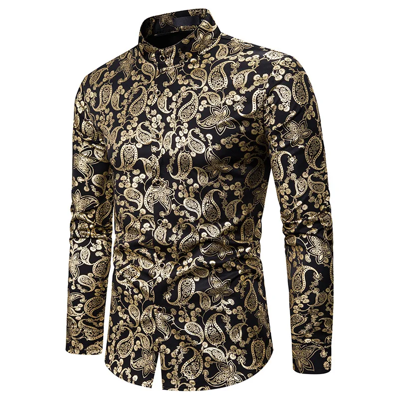 White Paisley Mandarin Collar Shirt Men 2021 Brand Slim Fit Long Sleeve Mens Dress Shirts Business Wedding Groom Men Shirt XXL 
White Paisley Mandarin Collar Shirt Men 2021 Brand Slim Fit Long Sleeve Mens Dress Shirts Business Wedding Groom Men Shirt XXL