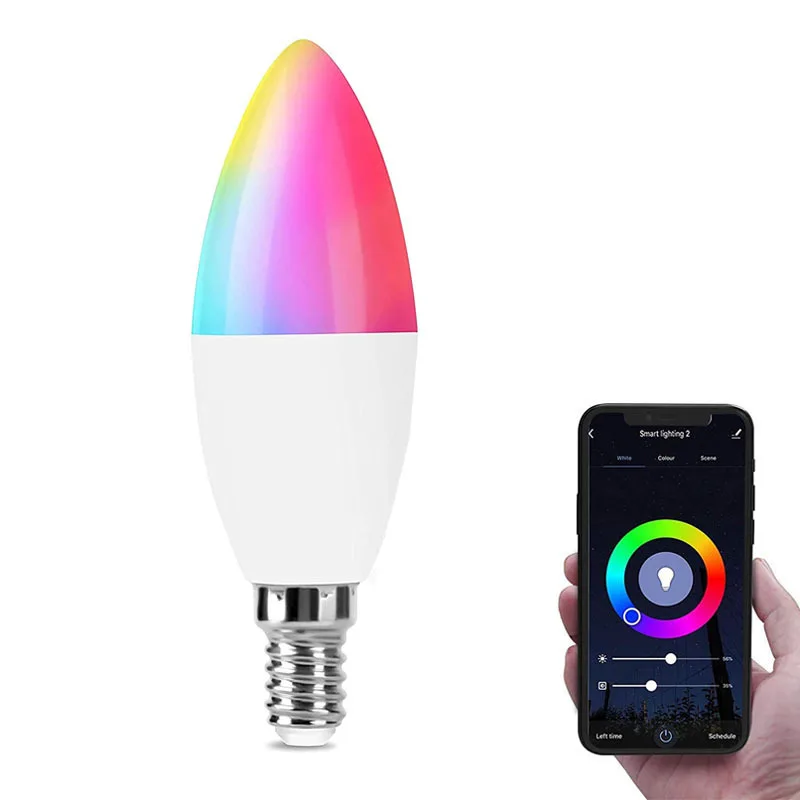 4/2/1PCS E14 LED Bulb Smart Wifi Light Bulbs AC 100-265V 5W Dimmable LED Lamp Voice Control Magic Bulb Smart Life Home Work Lamp
4/2/1PCS E14 LED Bulb Smart Wifi Light Bulbs AC 100-265V 5W Dimmable LED Lamp Voice Control Magic Bulb Smart Life Home Work Lamp