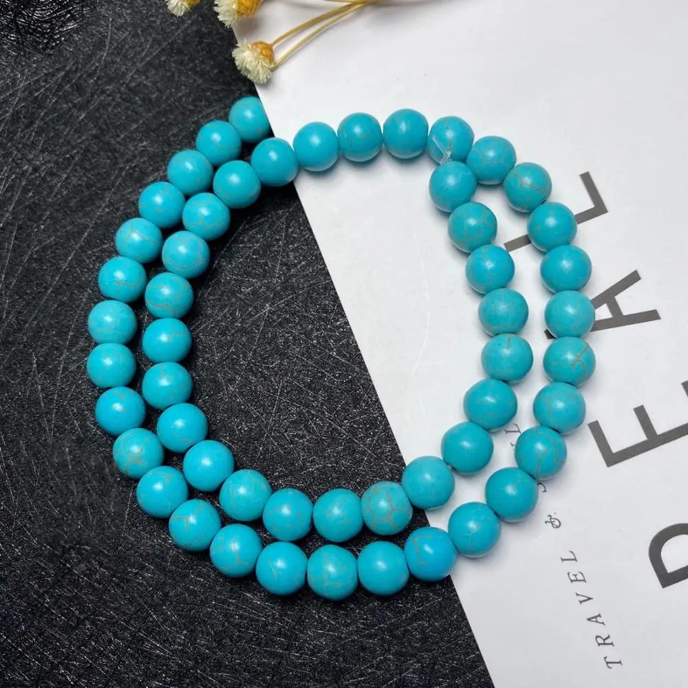 Wholesale 4-12 mm Stone Beads Blue Turquoises 15.5" Pick Size Loose Spacer Bead For DIY Handmade bracelets charm Jewelry Making
Wholesale 4-12 mm Stone Beads Blue Turquoises 15.5" Pick Size Loose Spacer Bead For DIY Handmade bracelets charm Jewelry Making