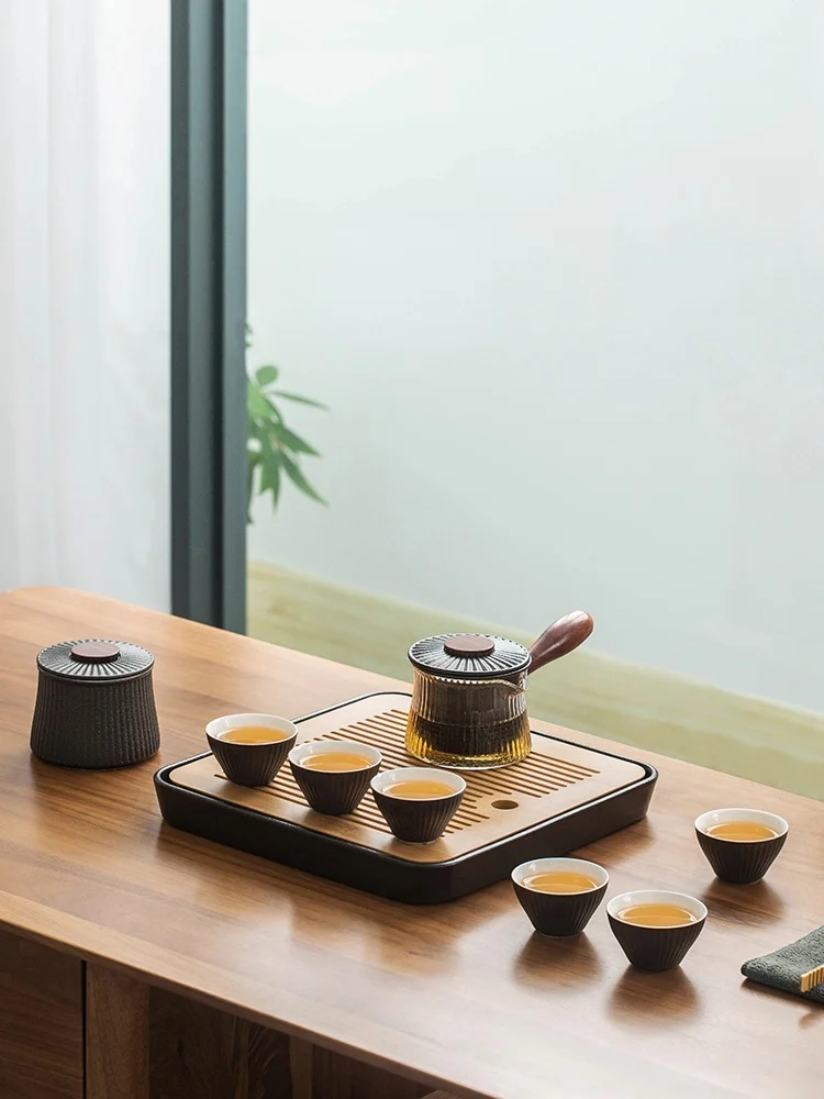 Office Black Ceramic Home Tea Set Kung Fu Nordic Gift Box Travel Chinese Tea Set Modern Portable Teaset Home & GardenTZCJTZ
Office Black Ceramic Home Tea Set Kung Fu Nordic Gift Box Travel Chinese Tea Set Modern Portable Teaset Home & GardenTZCJTZ