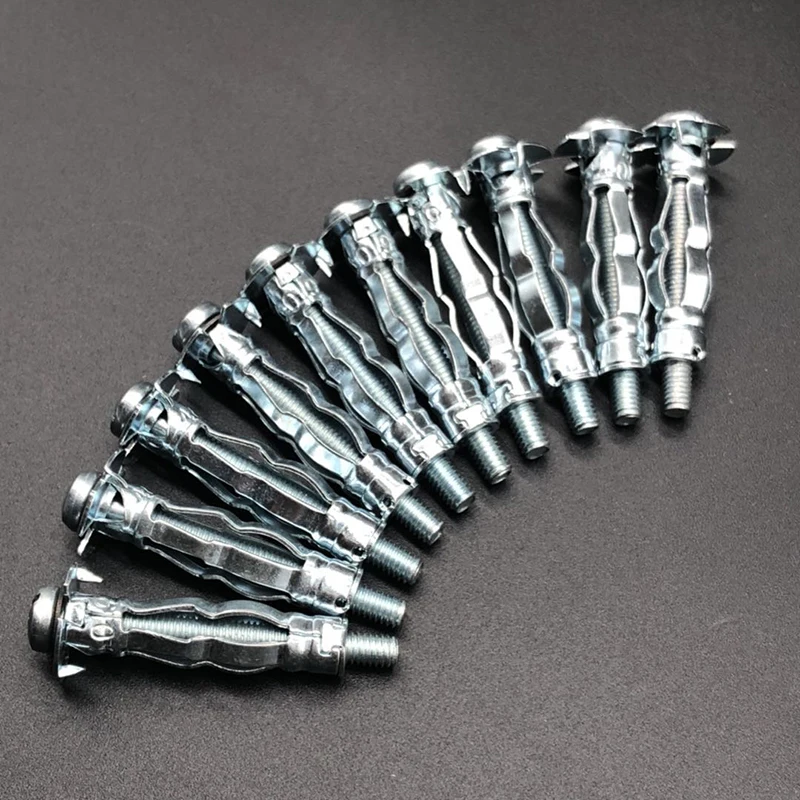 10pcs Hollow Wall Anchors M4 X 32 Metal/Cavity/Plasterboard Plug/Fixing Screw High Quality Cavity Anchor Bolts
10pcs Hollow Wall Anchors M4 X 32 Metal/Cavity/Plasterboard Plug/Fixing Screw High Quality Cavity Anchor Bolts
