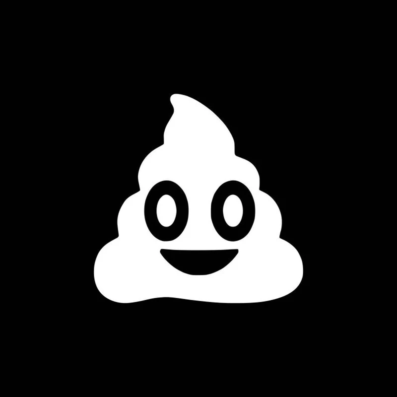 Black/Sliver Poop Smile Vinyl Car Body Decals Window Door Decal Cute Top Quality Rainproof Removable S1204
Black/Sliver Poop Smile Vinyl Car Body Decals Window Door Decal Cute Top Quality Rainproof Removable S1204