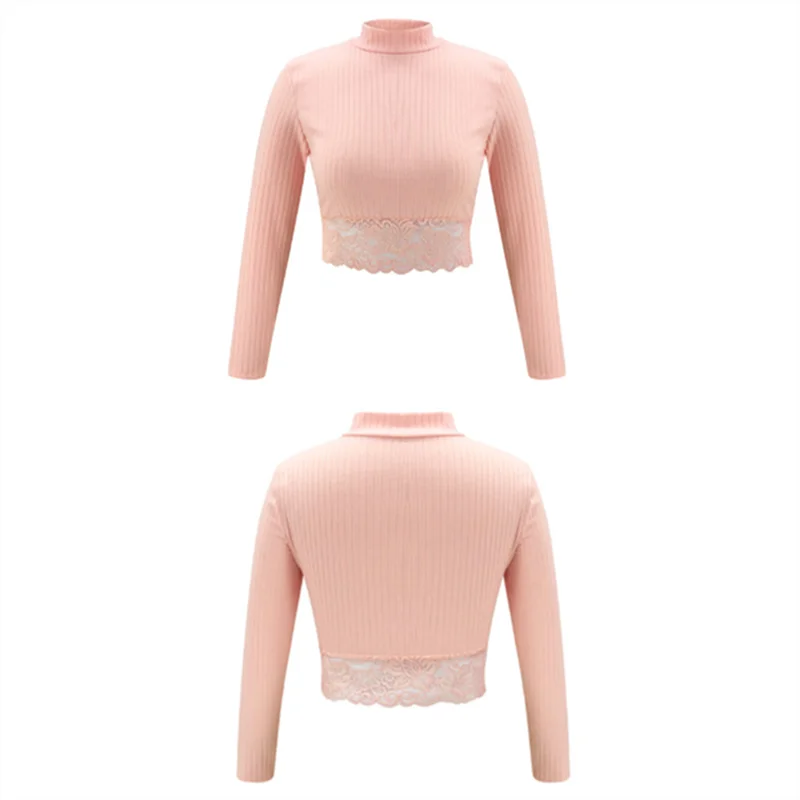 Spring 2020 Autumn Long Sleeve Slim Women's Shirt Casual Sexy Lace Patchwork Crop Tops Fashion Bodycon High Collar White Shirt
Spring 2020 Autumn Long Sleeve Slim Women's Shirt Casual Sexy Lace Patchwork Crop Tops Fashion Bodycon High Collar White Shirt