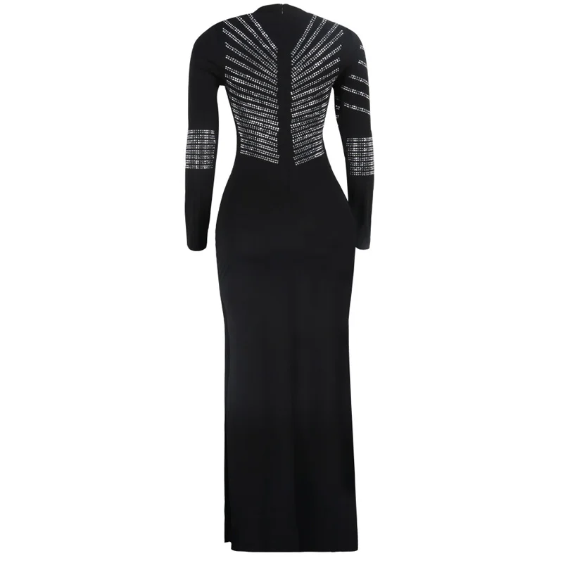 2020 New Fashion Women Rhinestone party dress Split long maxi dress Sexy bodycon dress
2020 New Fashion Women Rhinestone party dress Split long maxi dress Sexy bodycon dress