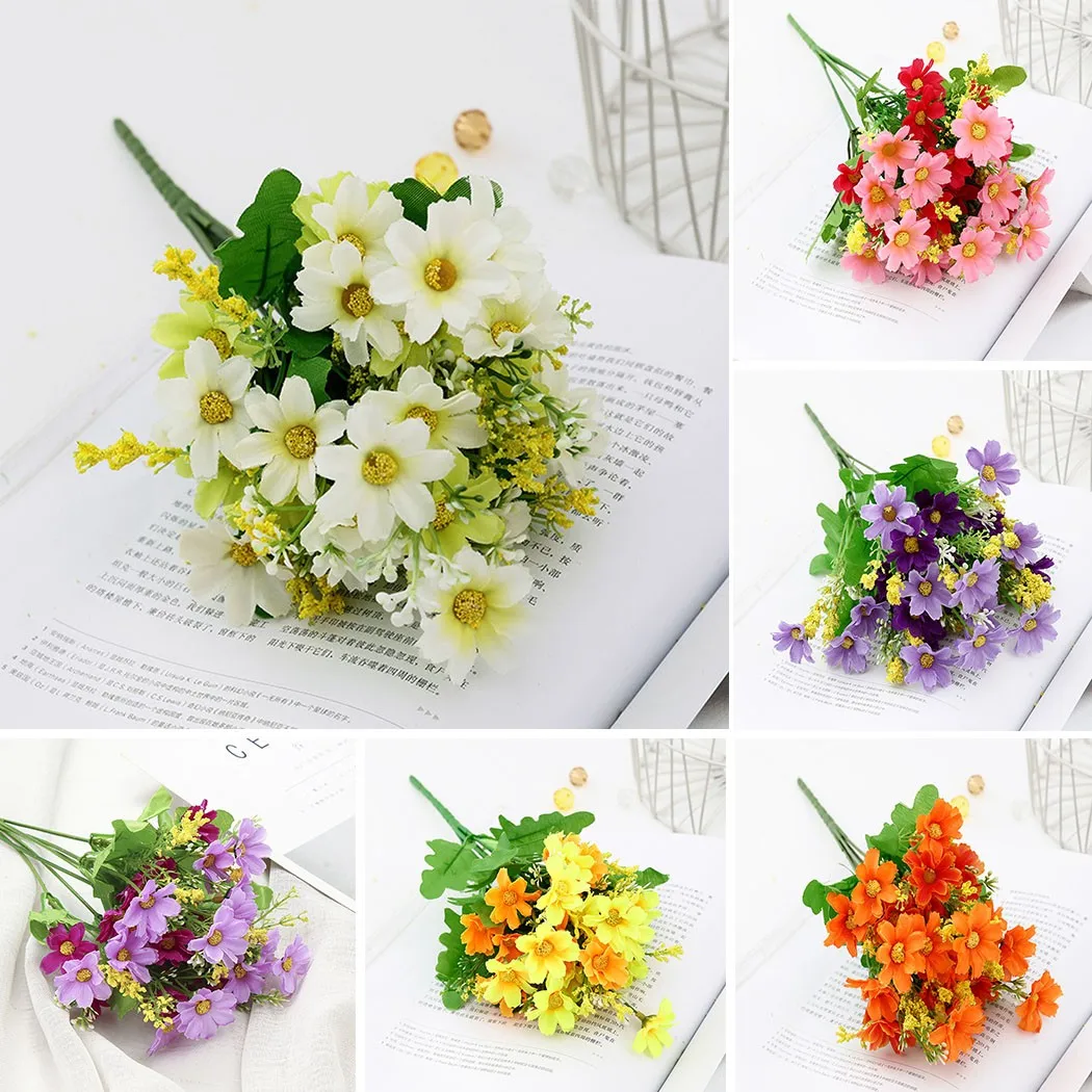 28 Head Daisy Artificial Flowers Bride Bouquet Plastic Fake Flower For DIY Home Garden Wedding Party Garden Decoration
28 Head Daisy Artificial Flowers Bride Bouquet Plastic Fake Flower For DIY Home Garden Wedding Party Garden Decoration