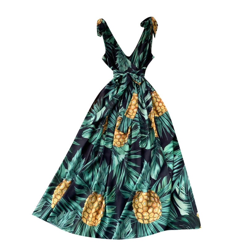 Vacation Vestidos Waist Waist Summer New Style Slim Temperament V-neck Slim Printed Sleeveless Vest Midi Dress DK1330
Vacation Vestidos Waist Waist Summer New Style Slim Temperament V-neck Slim Printed Sleeveless Vest Midi Dress DK1330
