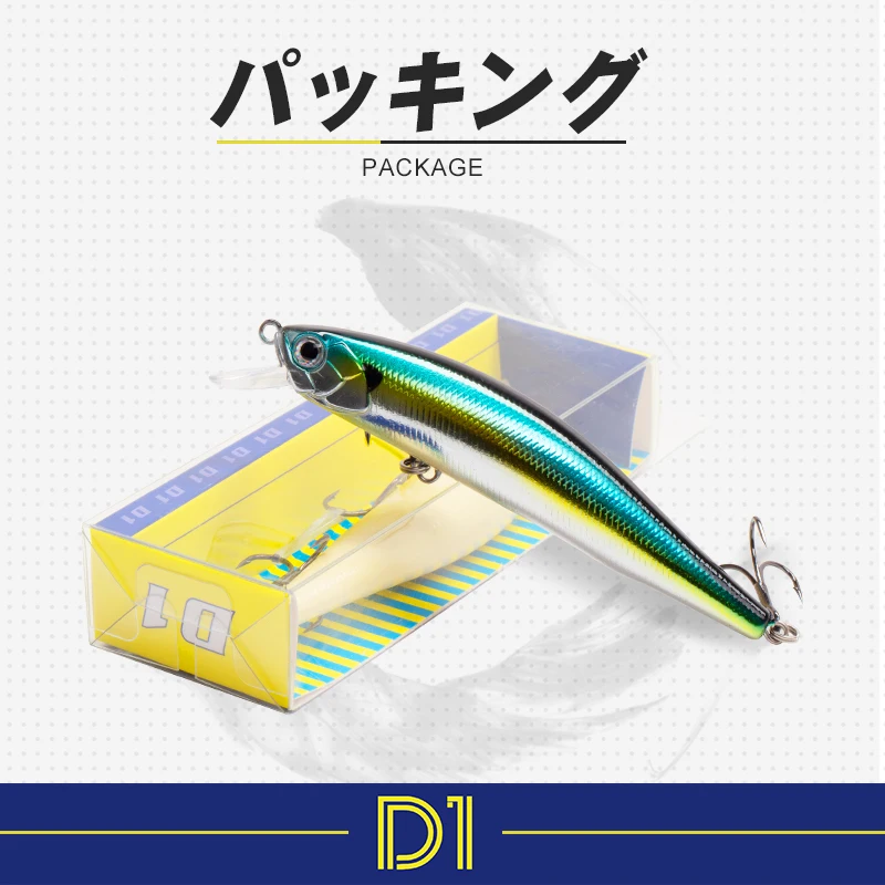 D1 Minnow Fishing Lures 95mm 12.5g Artificial Wobblers For Pike Lures Floating Trolling Jerkbait Natural Color Bass Tackle 
D1 Minnow Fishing Lures 95mm 12.5g Artificial Wobblers For Pike Lures Floating Trolling Jerkbait Natural Color Bass Tackle