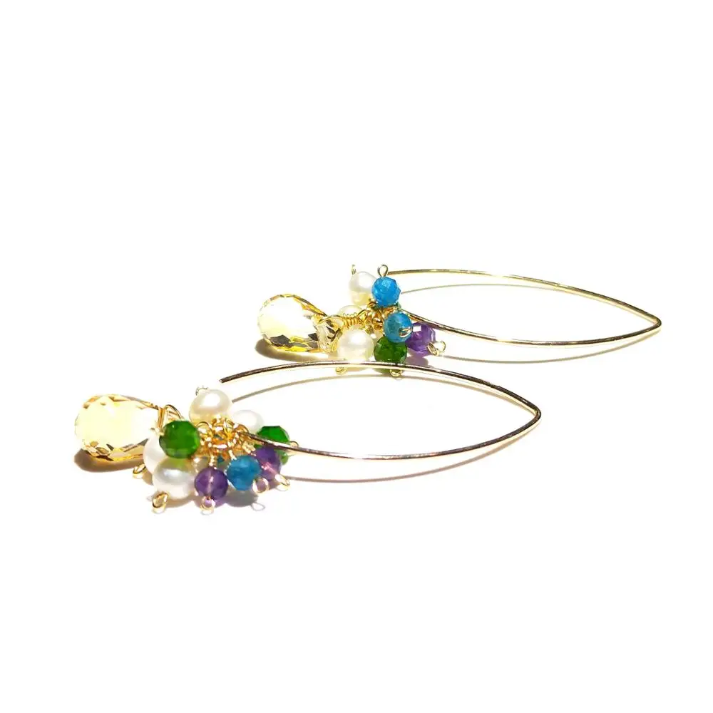 Lii Ji Genuine Apatite Diopside Citrine Freshwater Pearl 925 Sterling Silver Handmade Drop Earrings Delicate Jewelry For Women
Lii Ji Genuine Apatite Diopside Citrine Freshwater Pearl 925 Sterling Silver Handmade Drop Earrings Delicate Jewelry For Women