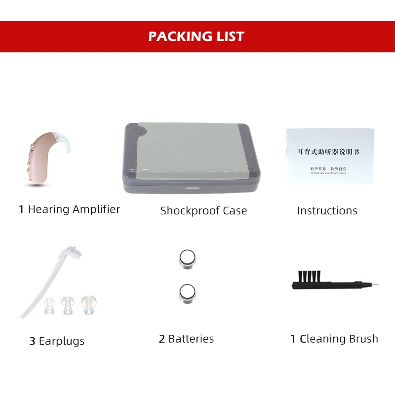 Sound Amplifier Hearing Aids For the Elderly Invisible Adjustable Sound Device ZK-BTE 2H
Sound Amplifier Hearing Aids For the Elderly Invisible Adjustable Sound Device ZK-BTE 2H