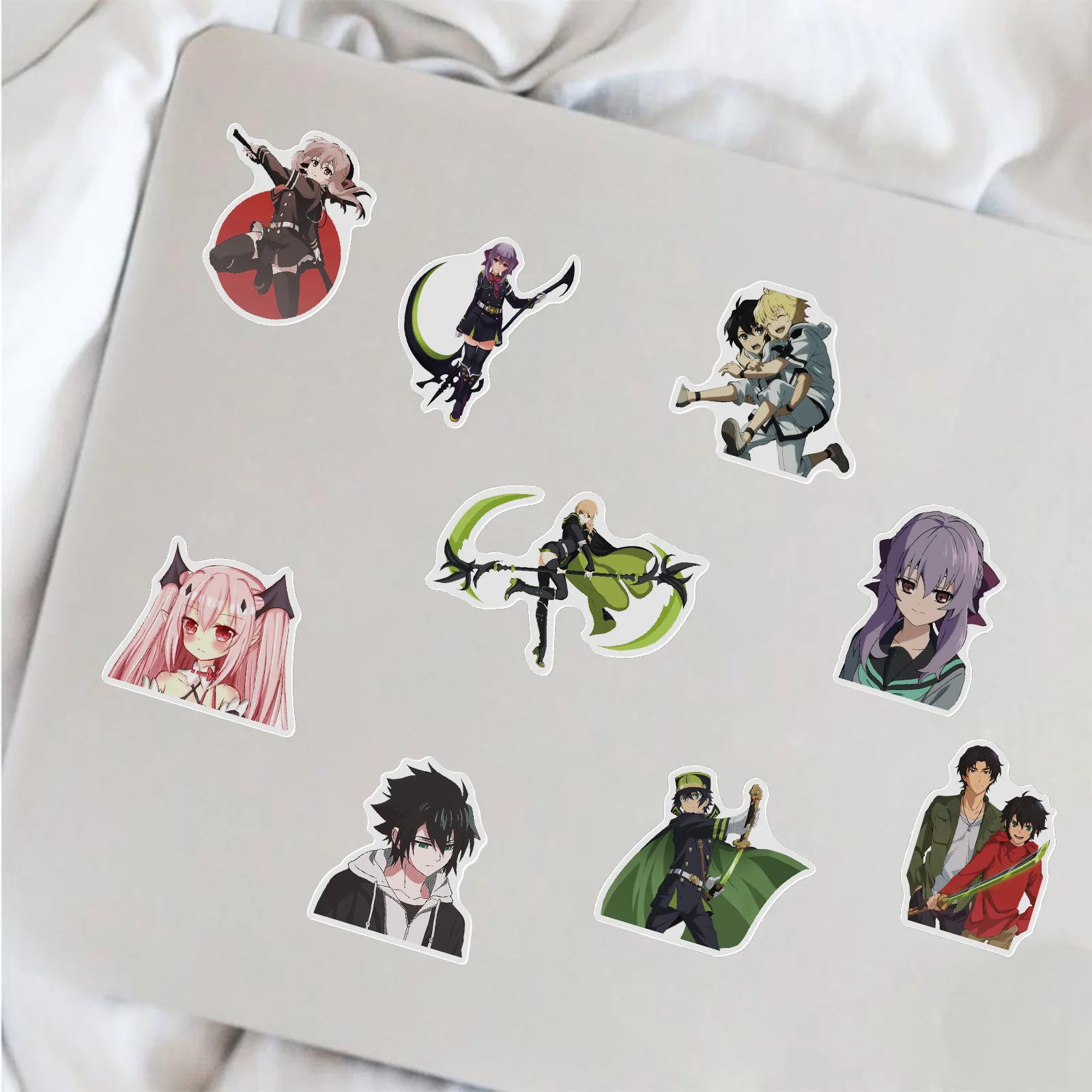 50pcs Cute Seraph of The End Anime Stickers Skateboard Guitar Laptop Luggage Bicycle Decals Sticker Kids Waterproof Stikers Toys
50pcs Cute Seraph of The End Anime Stickers Skateboard Guitar Laptop Luggage Bicycle Decals Sticker Kids Waterproof Stikers Toys