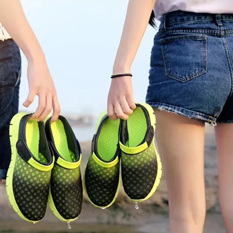 Summer Outdoor Men's Mesh Sandals Women's Breathable Casual Slippers Two-wear Design Non-slip Soles Beach Net Shoes Size 36-46
Summer Outdoor Men's Mesh Sandals Women's Breathable Casual Slippers Two-wear Design Non-slip Soles Beach Net Shoes Size 36-46